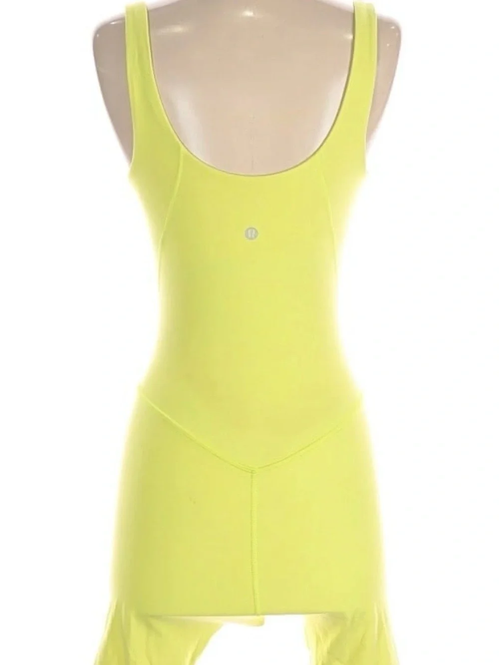 Lululemon 🍋 Yellow Scoopback Align Unitard-Onsie-Bodysuit Length 33.75’ Size 4